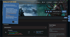 Desktop Screenshot of forum.worldofthegods.com